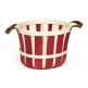 Wicker Gift Baskets 2 w/ Red Trim (10 1/2"x8"x10")